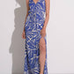 Elan - V-neck Tie Back Maxi Dress