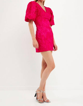 Endless Rose - Puff Sleeve Mini Dress