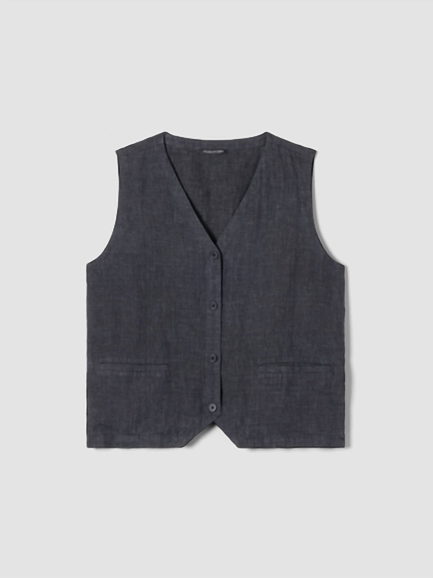 Eileen Fisher - Washed Organic Linen Délavé Vest