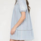Entro - Denim Smocked Dress