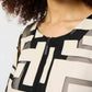 Joseph Ribkoff - Mesh & Leatherette Fitted Jacket