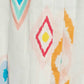Charlie B - Abstract Printed V-neck Sleeveless Flare Dress