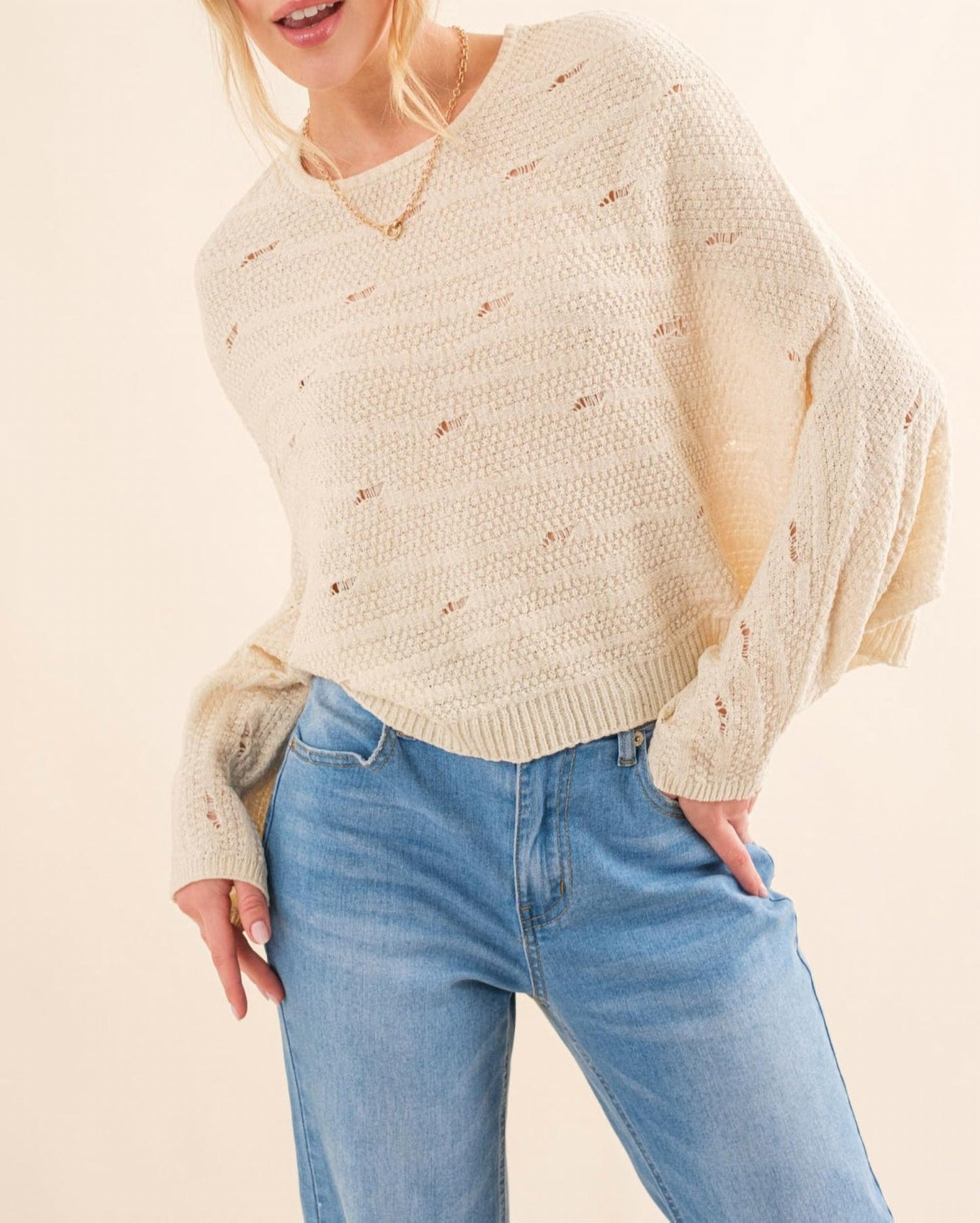 And The Why - Vanilla Latte Sweater