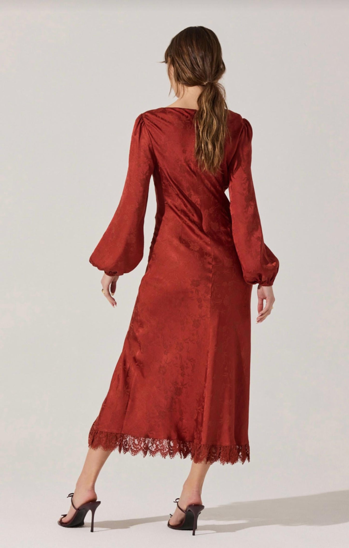 Astr - Ilaria Jacquard Midi Dress