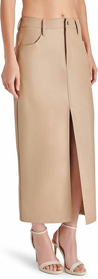 Steve Madden - Avani Faux Leather Maxi Skirt