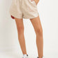 2.7 August Apparel - Faux Leather Shorts