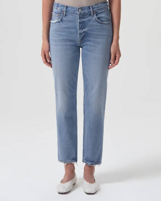 Agolde - Women's Kye Mid-rise Stretch Straight-leg Jeans