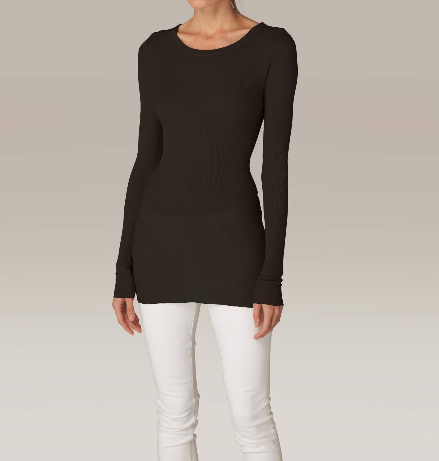 Enza Costa - SILK RIB L/S TUNIC