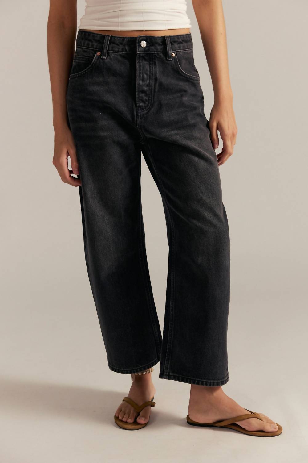 Free People - Deep Trance Dropped Boyfriend Jeans