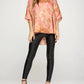 Adrienne - Floral Print Poncho Tunic Top