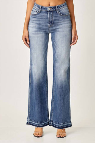 Risen - Curvy Wide Leg Straight Jeans