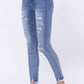 Judy Blue - High Waist Destroyed Button Fly Skinny Denim Jeans