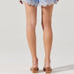 Astr - Kiya Linen Embroidered Shorts