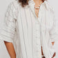 Free People - Seaside Cotton Striped Shirt