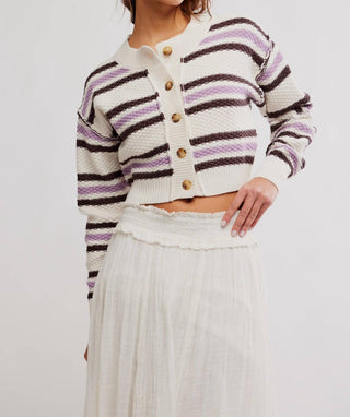 Free People - Lila Stripe Cardigan