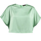 As By Df - Satin Boat Neck Top