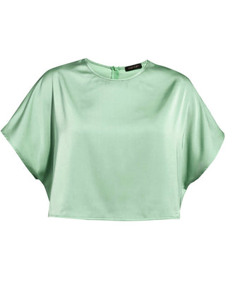 As By Df - Satin Boat Neck Top