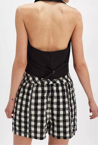 Free People - Get Free Seersucker Pull-on Shorts
