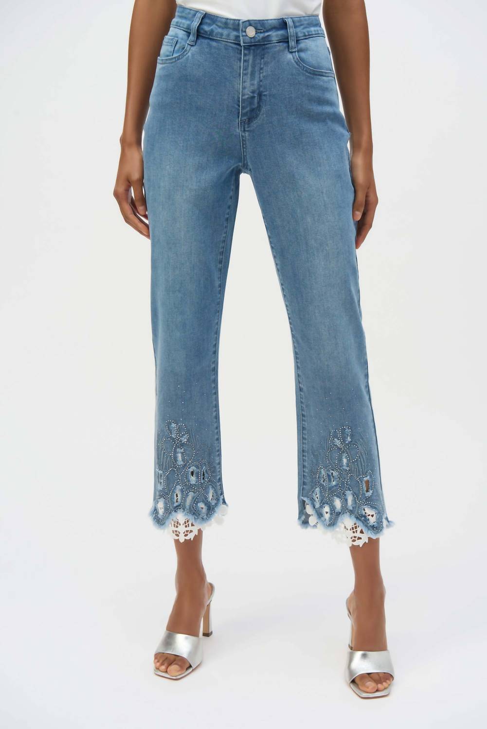 Joseph Ribkoff - High-waisted Cropped Jeans
