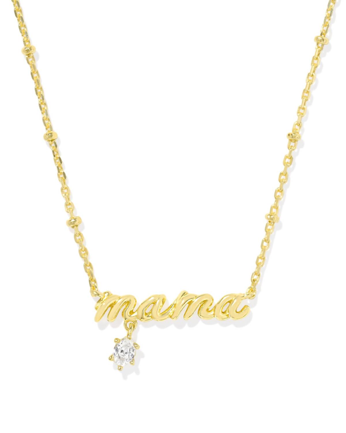 Kendra Scott - Women's Mama Crystal Short Pendant Necklace