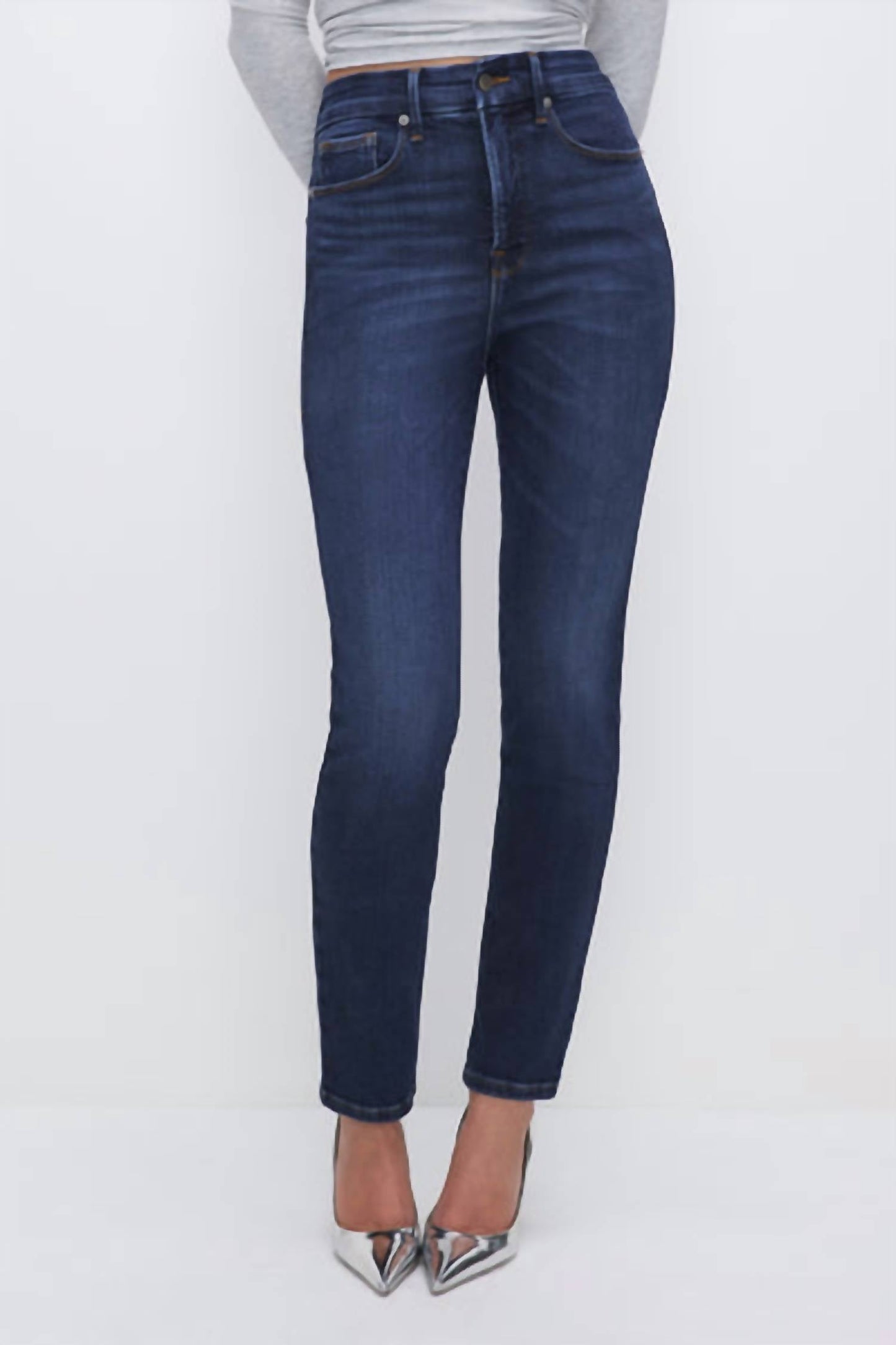 Good American - Soft-Tech Good Classic Slim Straight Jeans