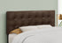 Full Size Upholstered Bed Headboard - Brown
