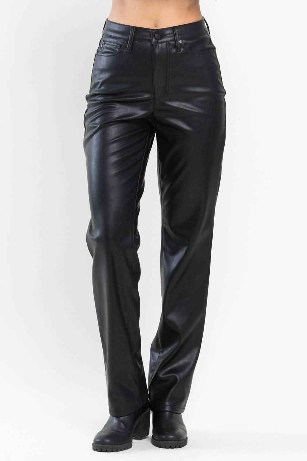 Judy Blue - High Waist Tummy Control Top Straight Leg Pants
