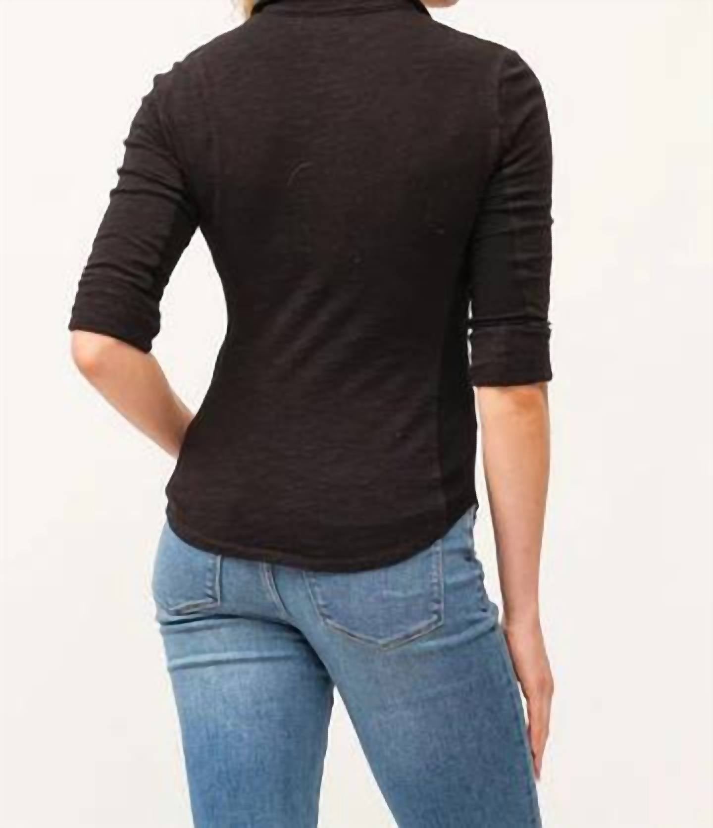 Dear John Denim - Freddy Slub Long Sleeve Button Down Top