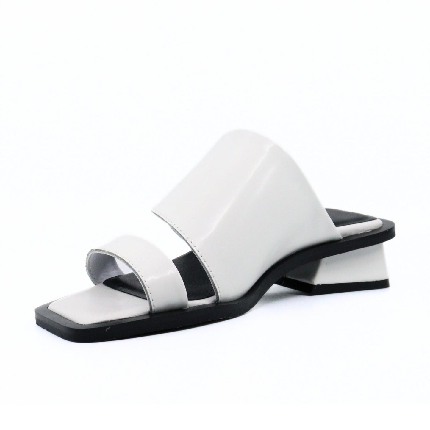 All Black - Women's Angle Mule