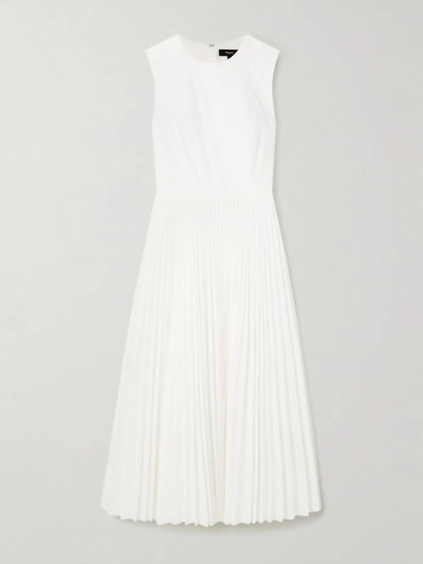Theory - Pleated Poplin Midi Dress