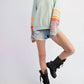 Easel - Rainbow Stripe Sweatshirt