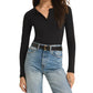 Z Supply - Samara Rib Henley Bodysuit Tee