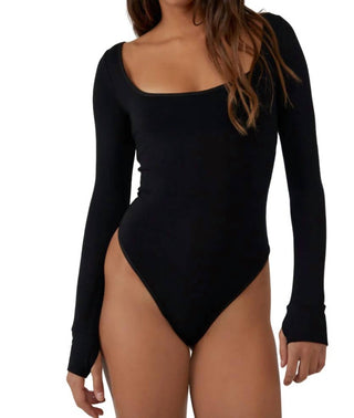Free People - Settle In Scoop Neck Bodysuit