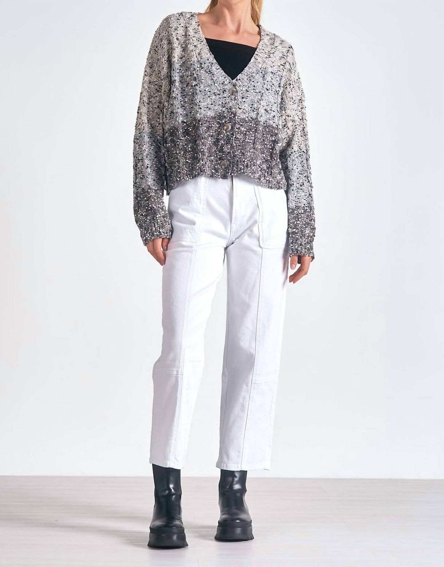 Elan - Button Front Cardigan Sweater