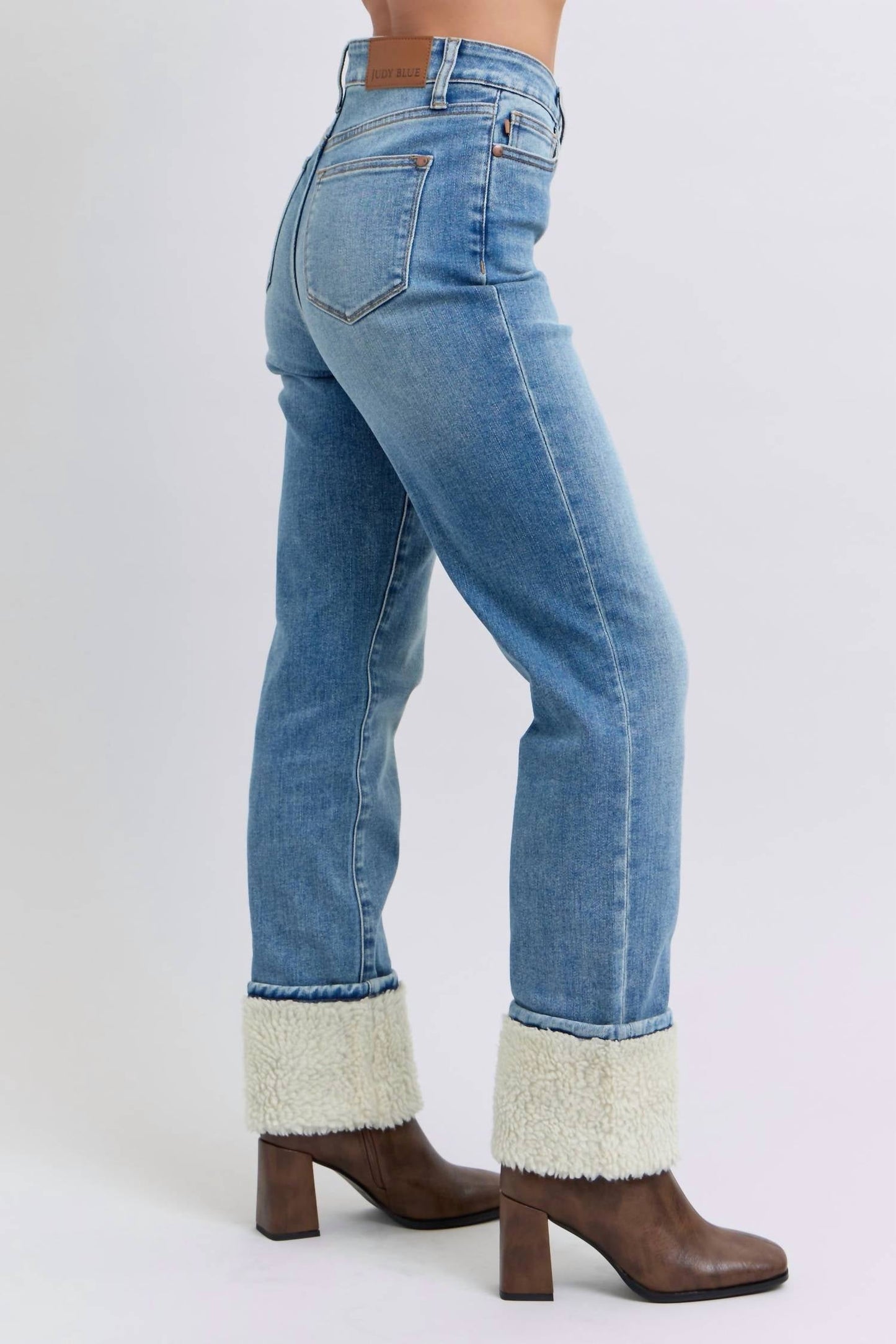Judy Blue - Sherpa Cuffed Jeans