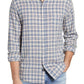 Rails Wyatt Plaid Button-Up Shirt in Heather Blue/Coral, Size Medium
