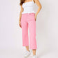 Judy Blue - Tummy Control Wide Leg Crop Denim Jeans