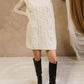 Cloud Ten - Cable Knit Sweater Dress