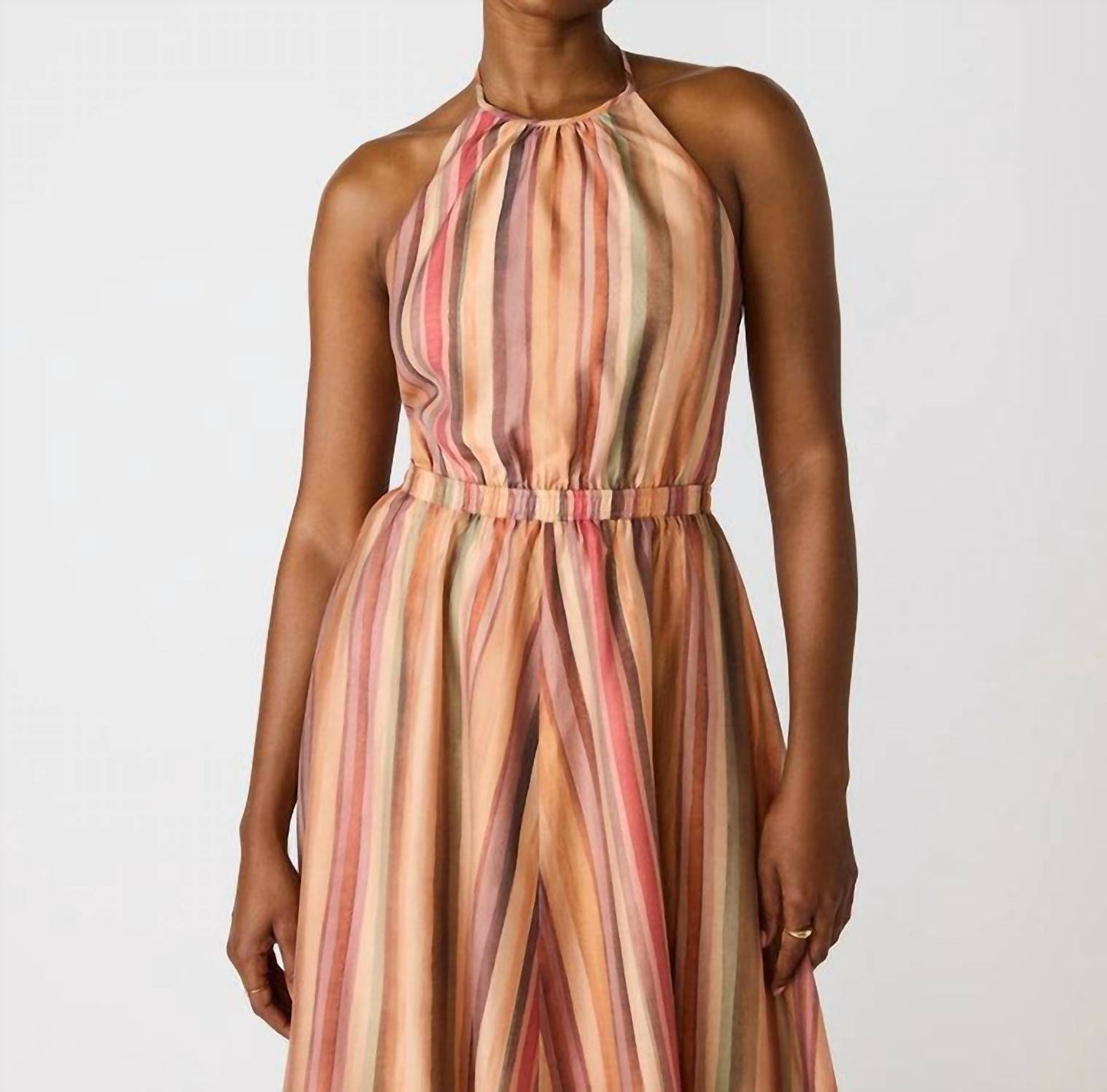 Steve Madden - Dalina Stripe Halter Dress