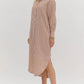 Entro - Stripe Midi Shirt Dress