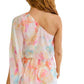 White Birch - Floral Peplum Blouse