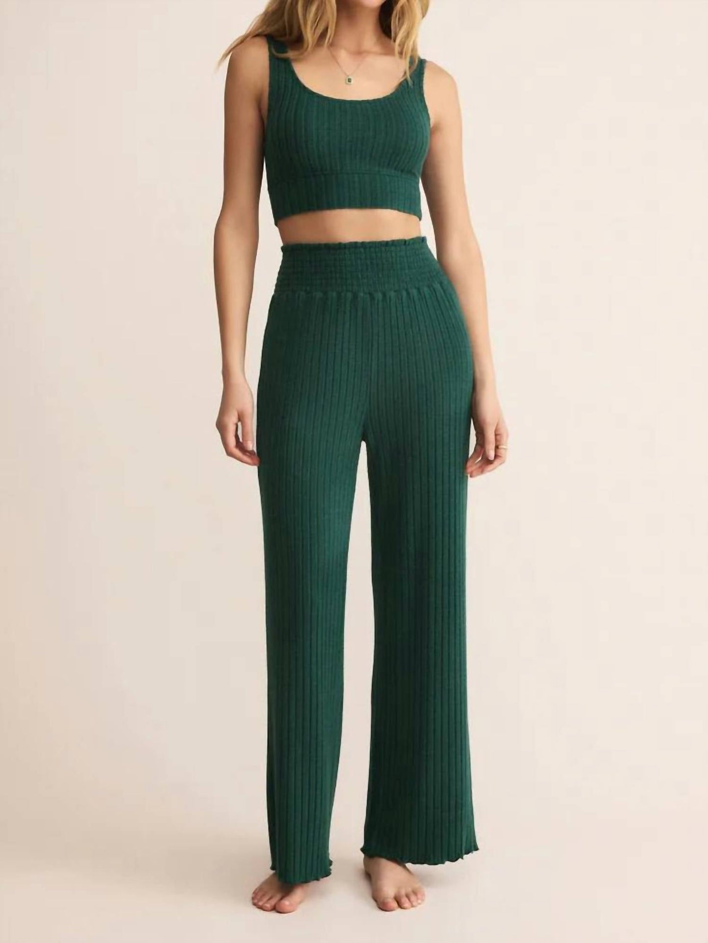 Z Supply - Dawn Smocked Rib Pant