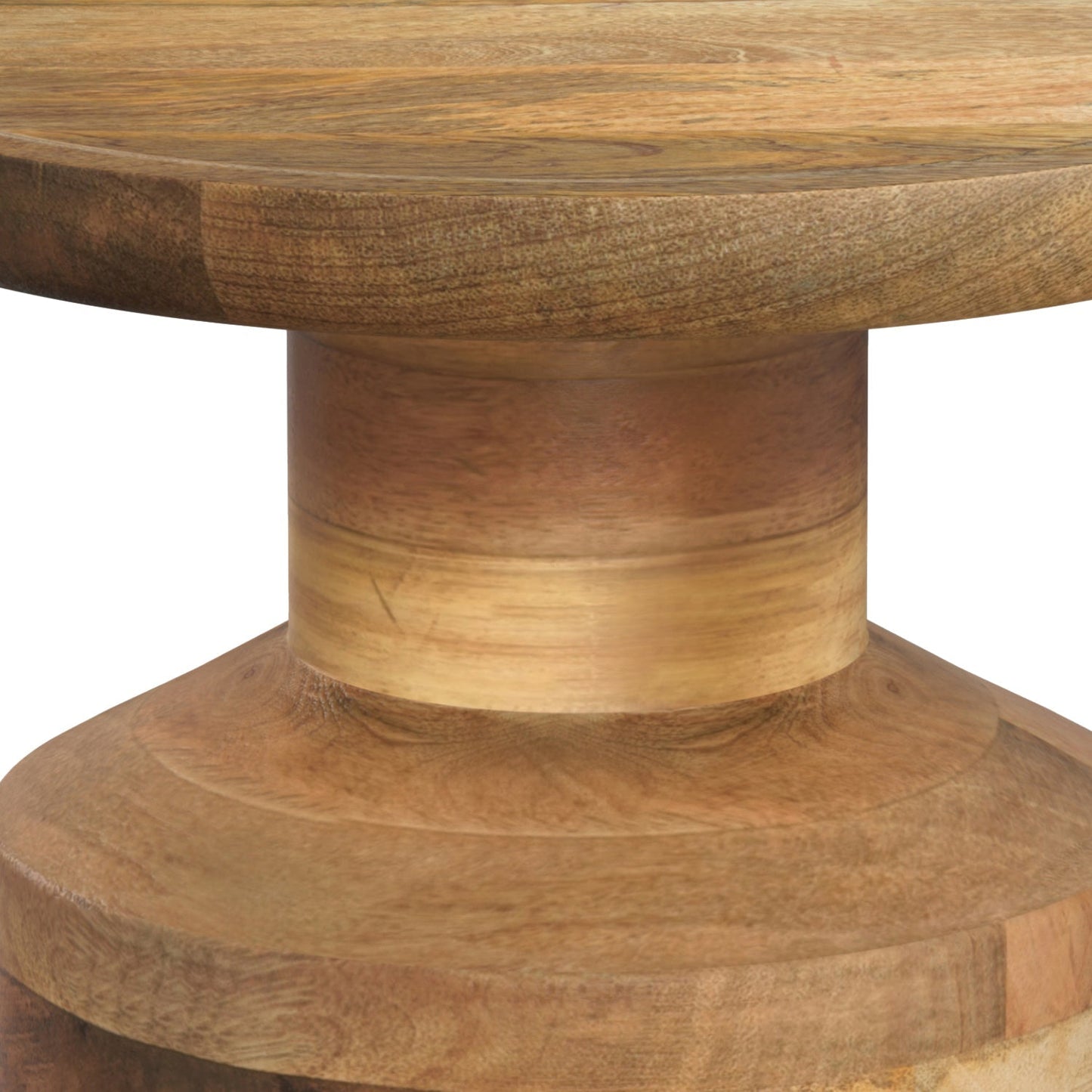 Haynes Solid Mango Accent Table in Natural