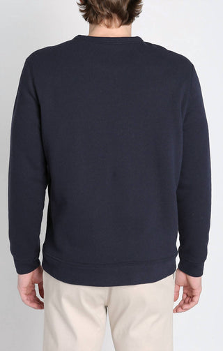 Jachs New York - Kent Recycled Jacquard Sherpa Lined Crewneck Sweater
