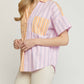 Entro - Striped Color Block Top