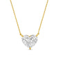 Diana M Jewels - Women's Lab Grown Diamond Solitaire Pendant Heart Necklace