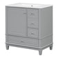 Freestanding Bathroom Vanity With Sink, Soft Close Door, 3 Drawers