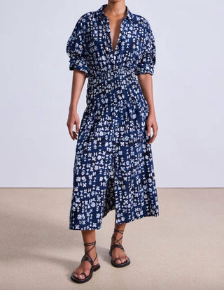 Apiece Apart - Sophia Smocked Shirt Dress