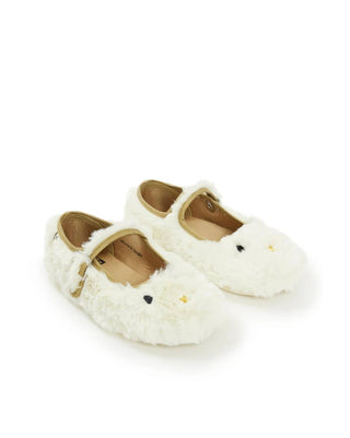 Bonton - Girl's Faux Fur Slippers