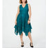 taylor-womens-v-neck-lace-midi-dress-green